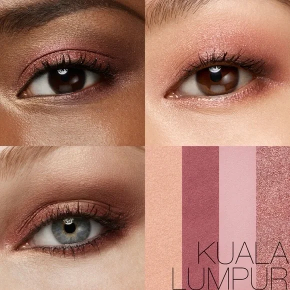 NARS Quad Eyeshadow Palette Kuala Lumpur 4 Shade Shimmer Satin Glitter NIB - Picture 2 of 16